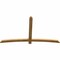 Ekena Millwork Bellingham Rough Sawn Timber Gable Bracket, Western Red Cedar, 84"W x 49"H x 2"D x 4"F, 14/12 Pitch GBW084X49X0204BEL00RWR - alternate 2